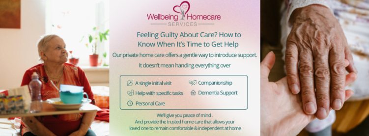 infographic about engaging home care services and how it generates guilt